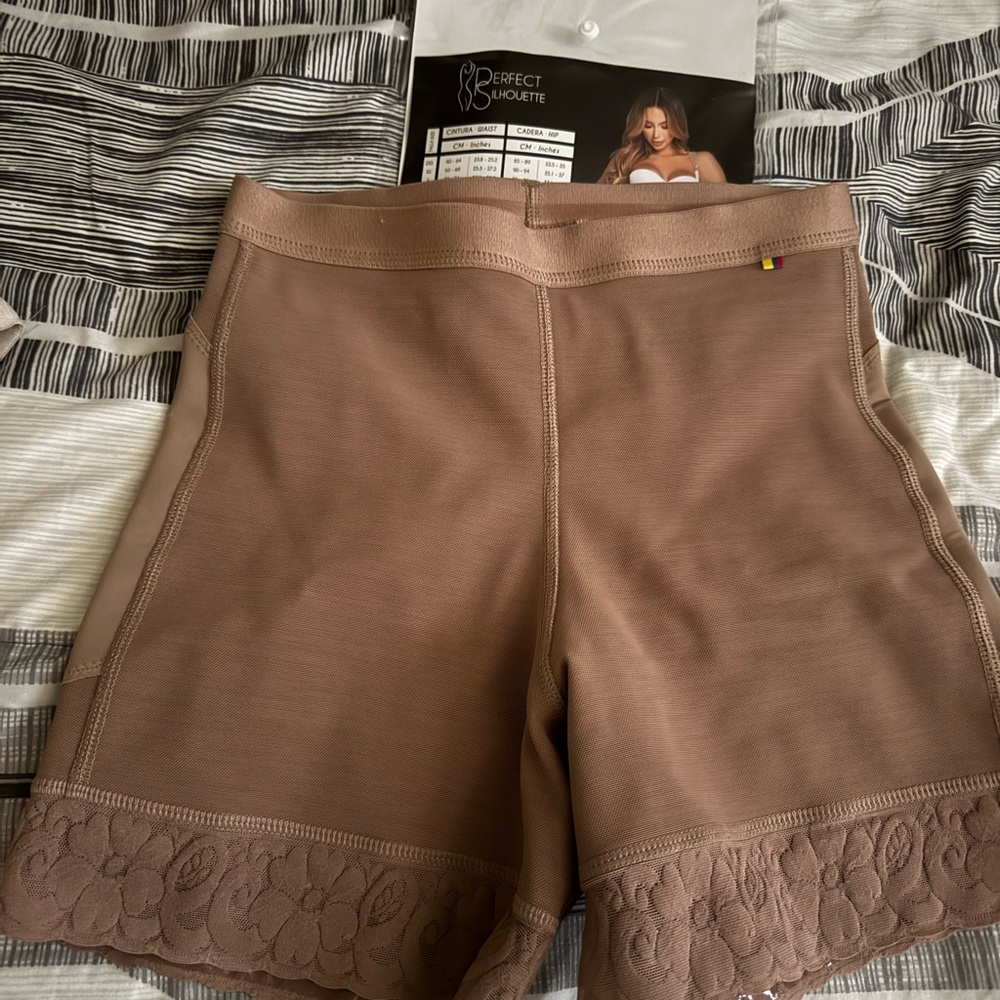 Perfect Silhouettes Brown Bike Shorts Comfortable Fit